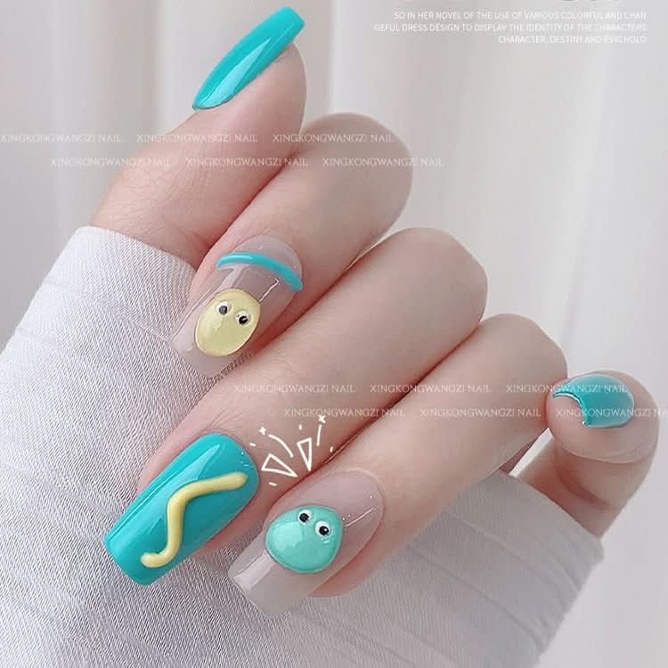 Cartoon Jelly Nail Stickers