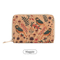 Women's Retro Floral Short Wallet – PU Leather Purse