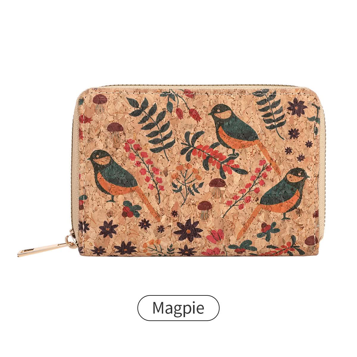 Women's Retro Floral Short Wallet – PU Leather Purse