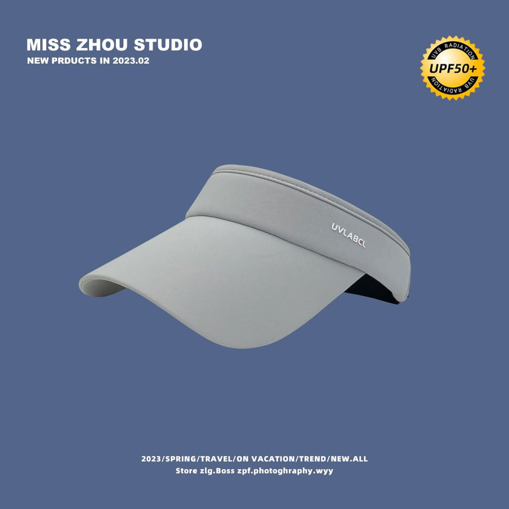 Women's UV Protection Visor Cap – Topless Running Hat for Summer