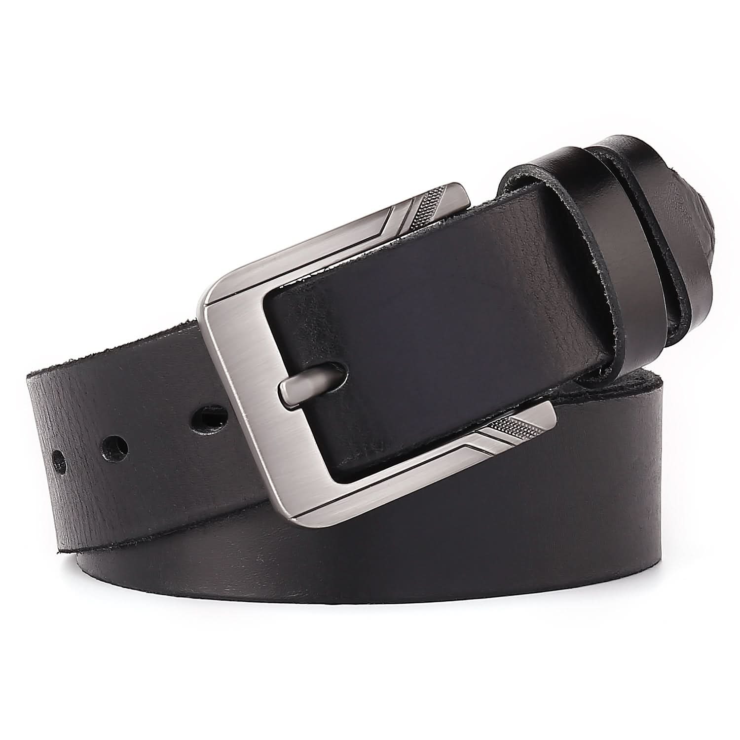 Classic Men’s Leather Pin Buckle Belt