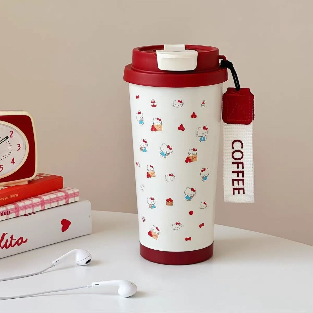 316 Stainless Steel Thermos Coffee Cup – Elegant Double-Drink Travel Mug