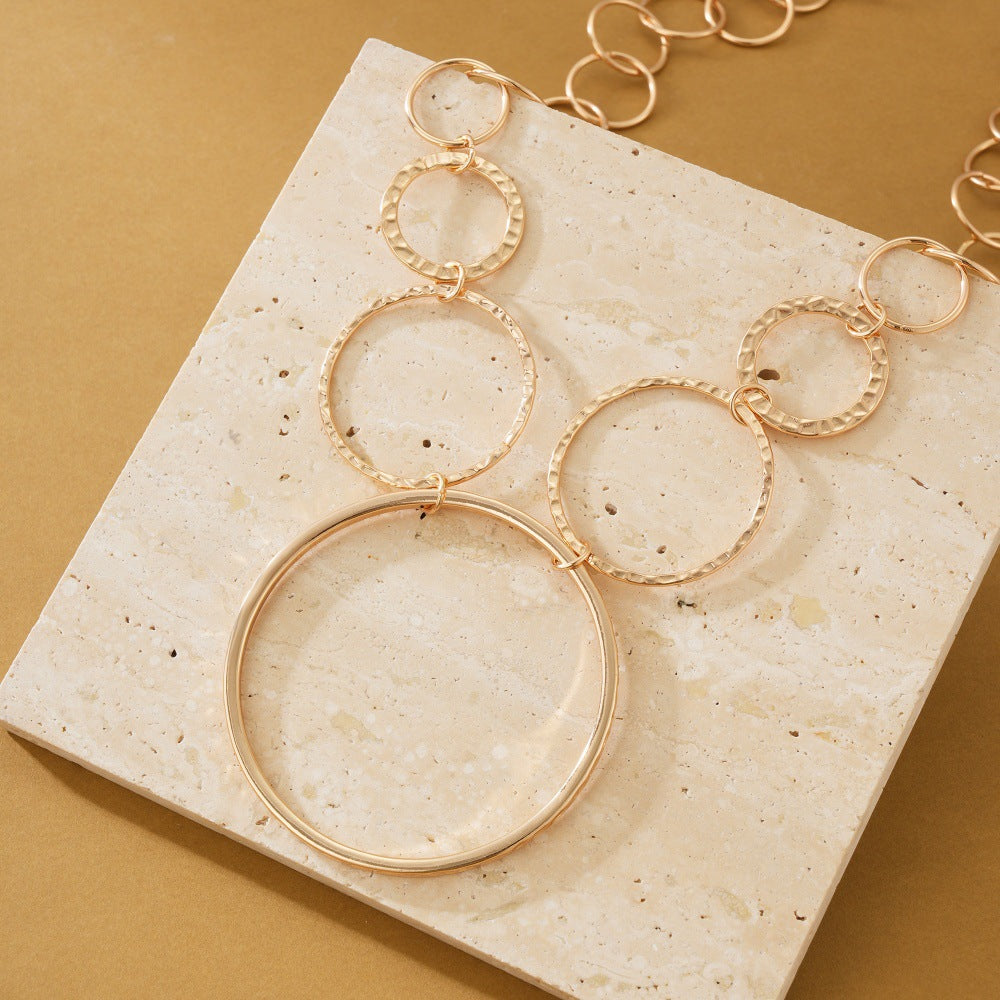 Gold Circle Waist Chain – Trendy Stainless Steel Body Chain Jewelry for Women