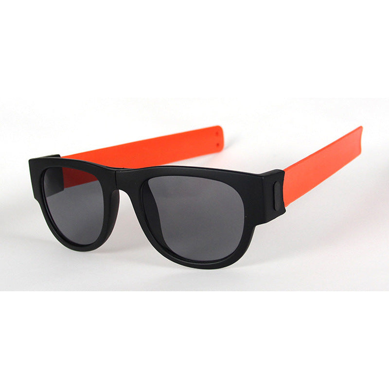 Foldable UV400 Fashion Sunglasses – TR90 Full Frame, Compact Mirror Shades