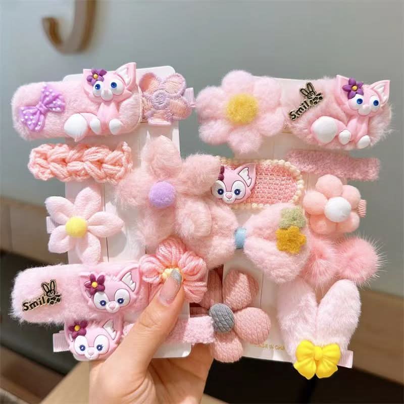 Cute Plush Duckbill Hairpins for Kids