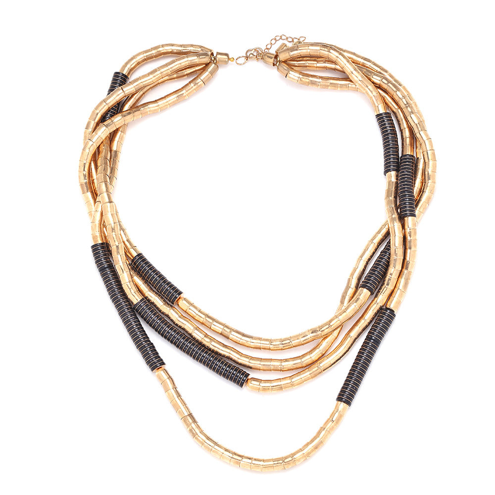 Handmade Beaded Multi-Strand Necklace – Long Statement Jewelry for Women