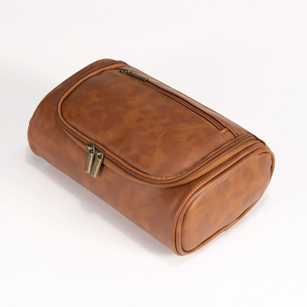 Waterproof PU Leather Toiletry Bag for Men & Women - Makeup Organizer