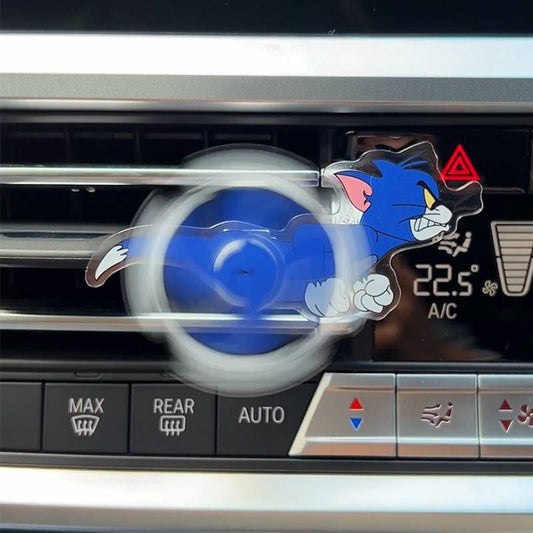 Tom and Jerry Car Air Vent Clip – Rotating Cartoon Ornament with Aromatherapy