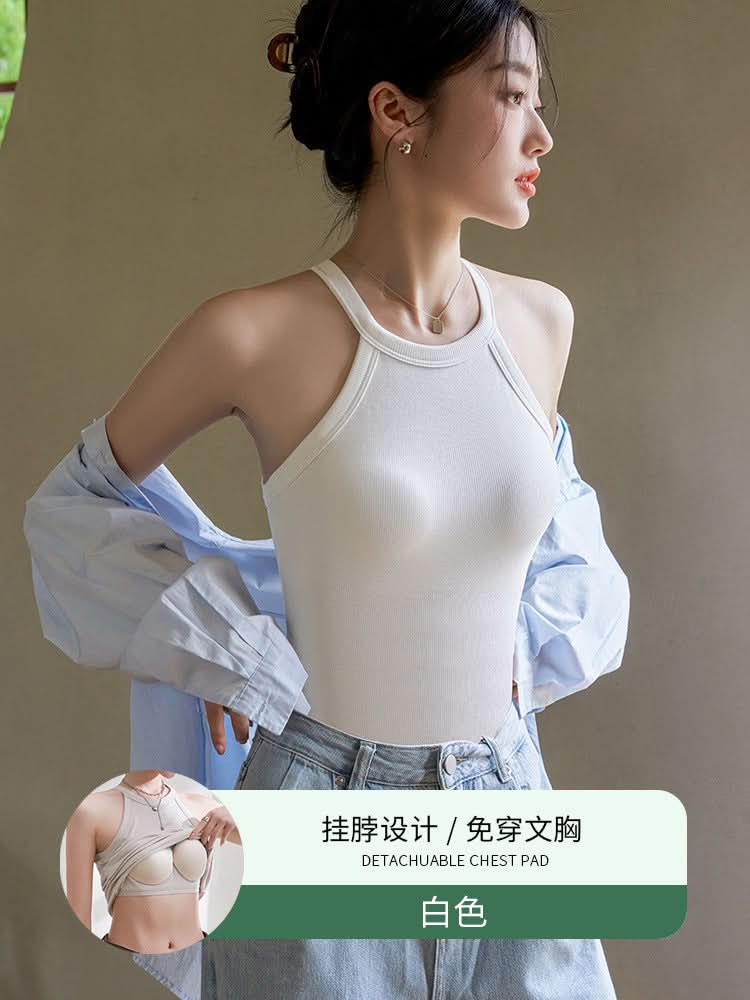 Padded Halter Neck Camisole for Women