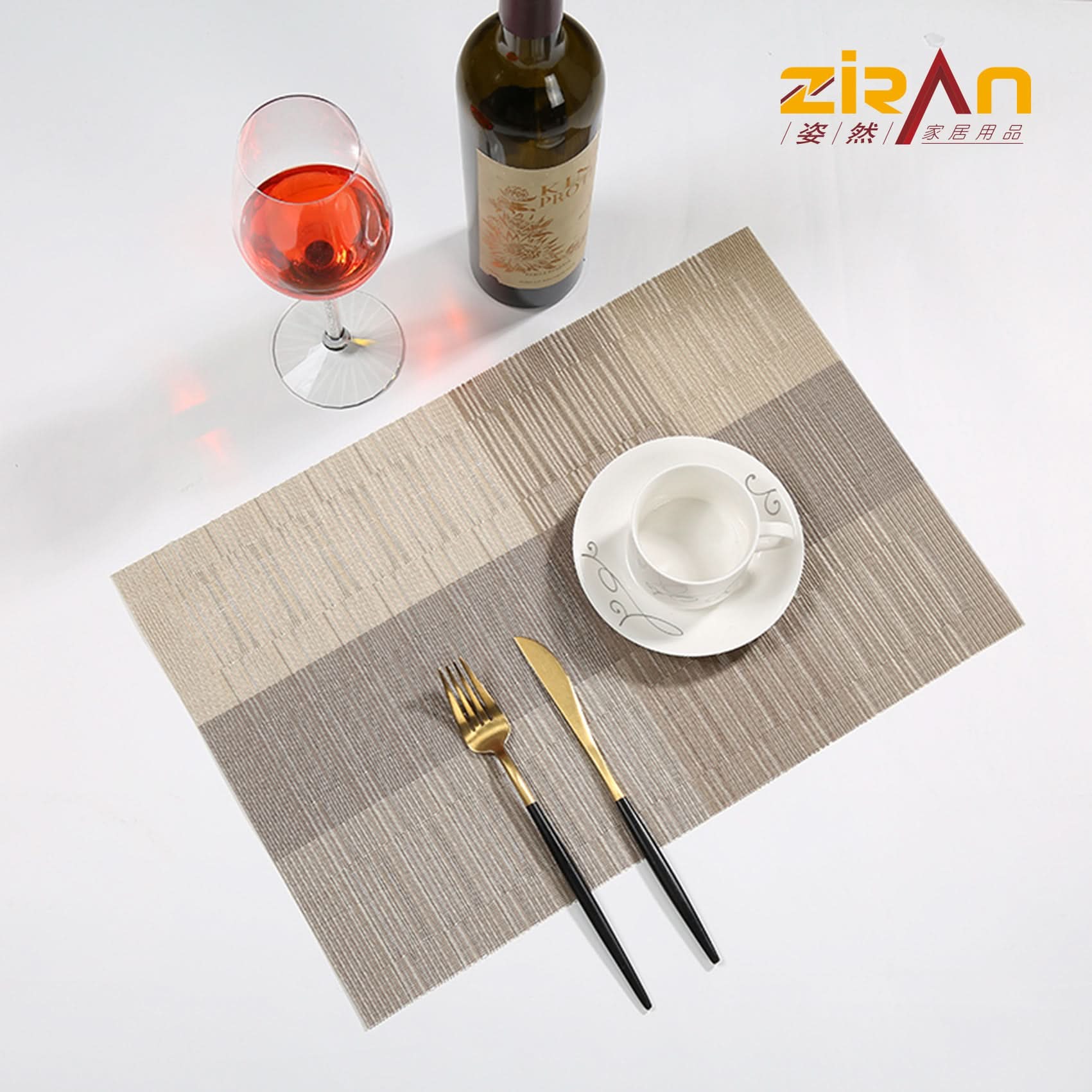 Bamboo Textilene Non-Slip Waterproof Placemats