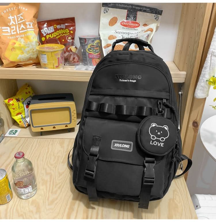 Lightweight School Backpack for Teens – Large Capacity Oxford Bag