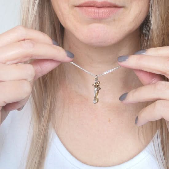 Unisex Couple Hug Necklace - High-End Gift