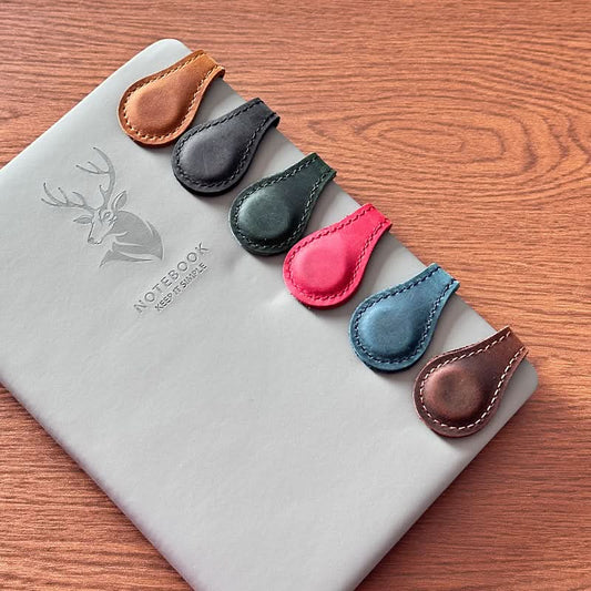 Leather Magnetic Bookmark | Handmade Double-Sided Clip