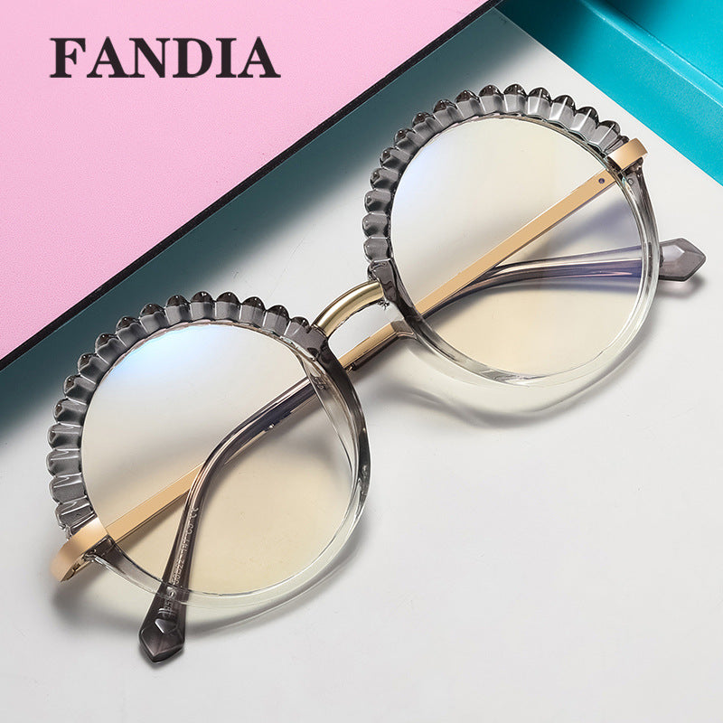 Women's Round Frame Blue Light & UV400 Glasses – Full Frame Optical Eyewear