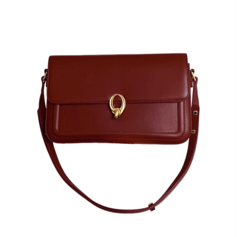 Women's Red Wedding Shoulder Bag – Small PU Underarm Bag for Travel & Daily Style
