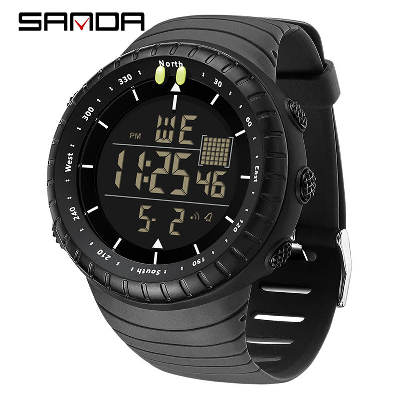 SANDA Luminous Digital Sports Watch – Waterproof Outdoor Multi-Function Men’s Watch
