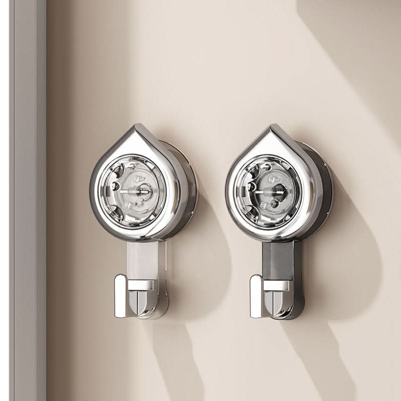 Punch-Free Rotating Suction Cup Hook - Adhesive Wall Hook for Bathroom