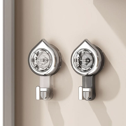 Punch-Free Rotating Suction Cup Hook - Adhesive Wall Hook for Bathroom