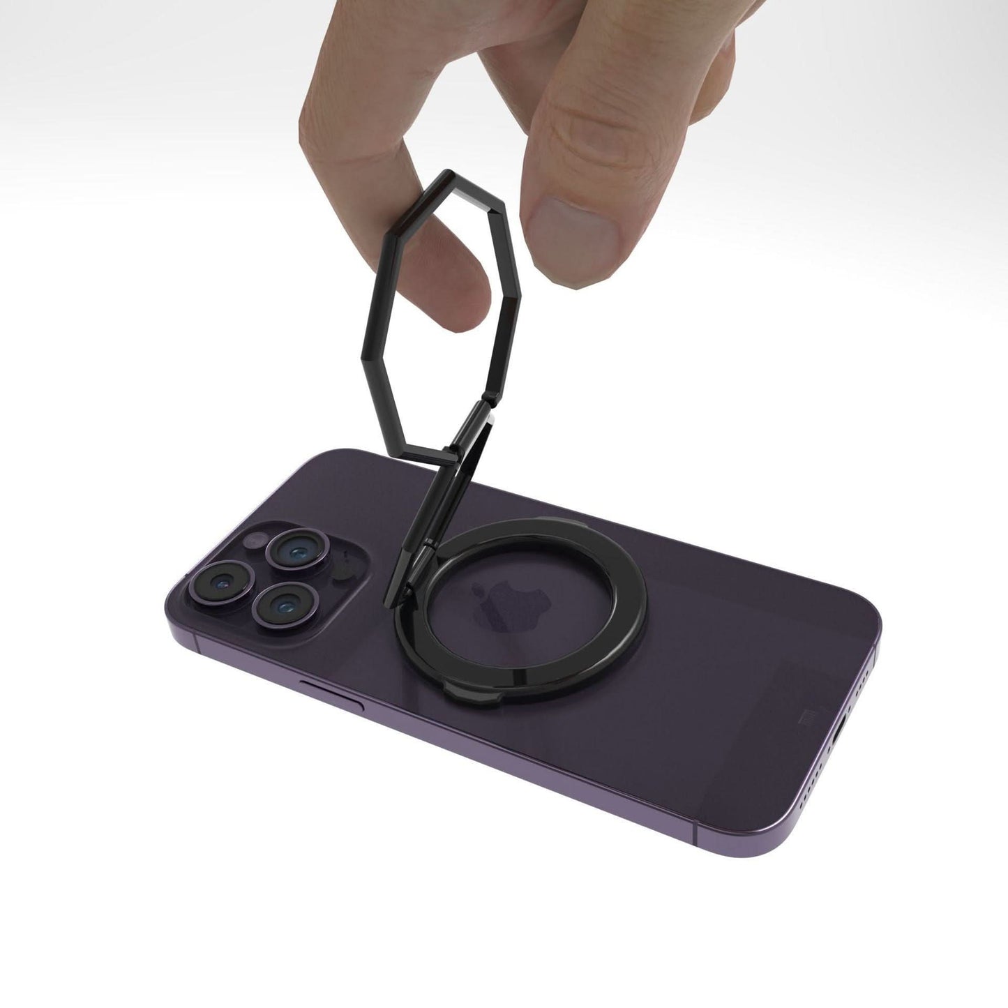 360° Rotating Magnetic Phone Ring Holder – Foldable Stand