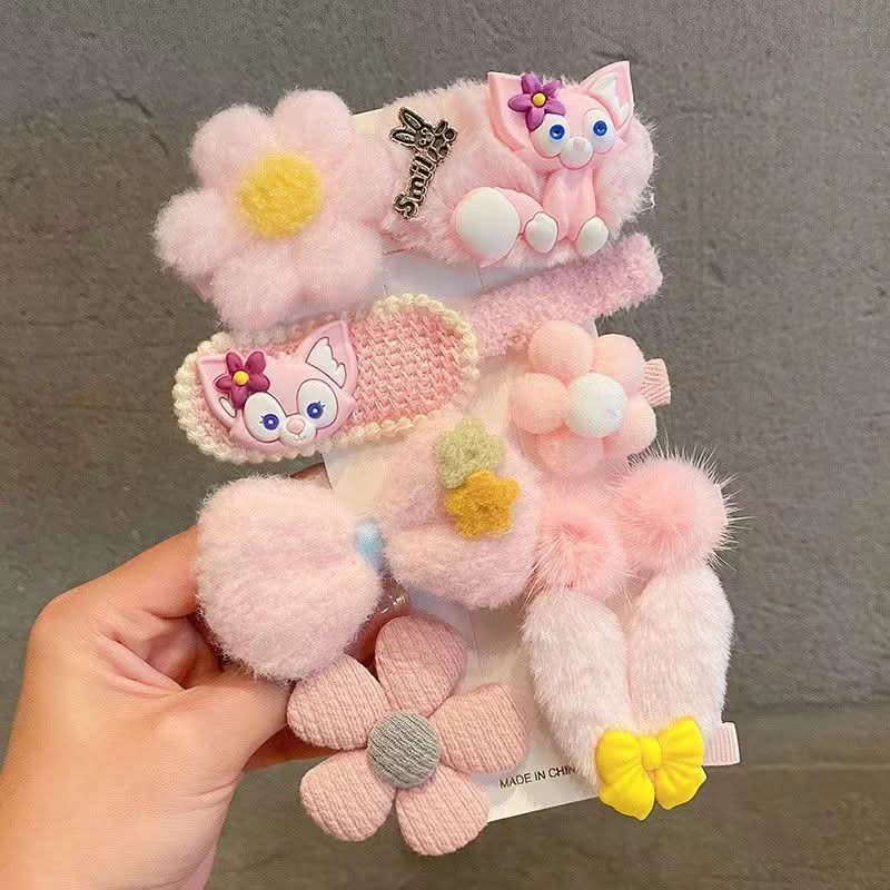 Cute Plush Duckbill Hairpins for Kids