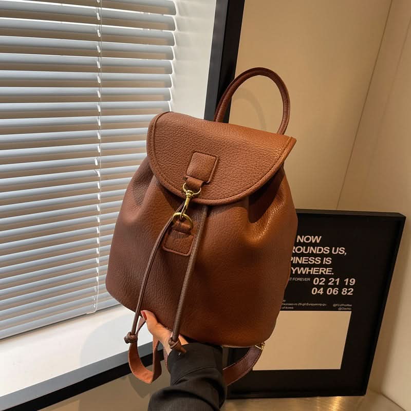 Women's Stylish PU Leather Backpack – Travel & School Bag