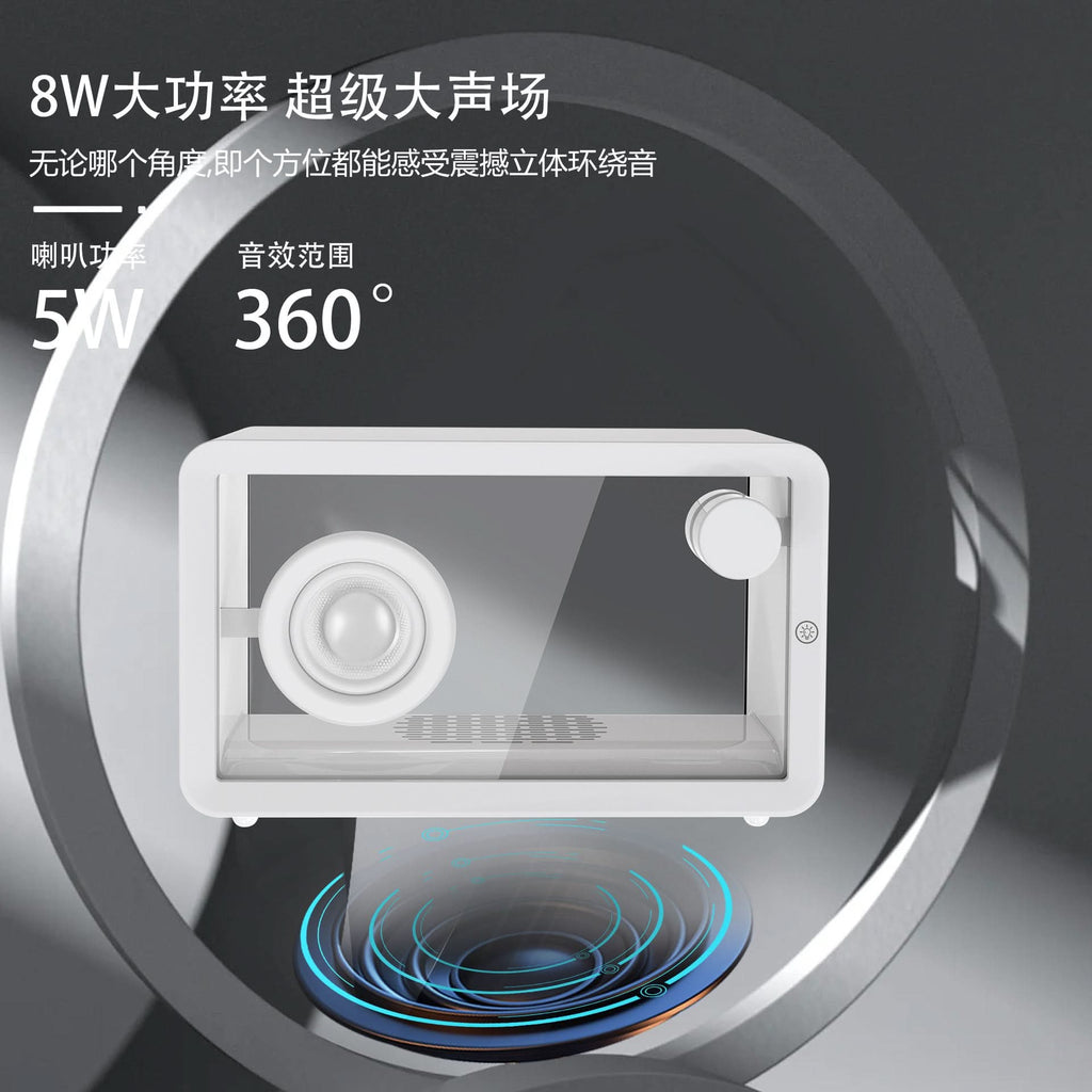 Transparent Bluetooth Speaker with RGB Lights – Wireless Stereo Sound