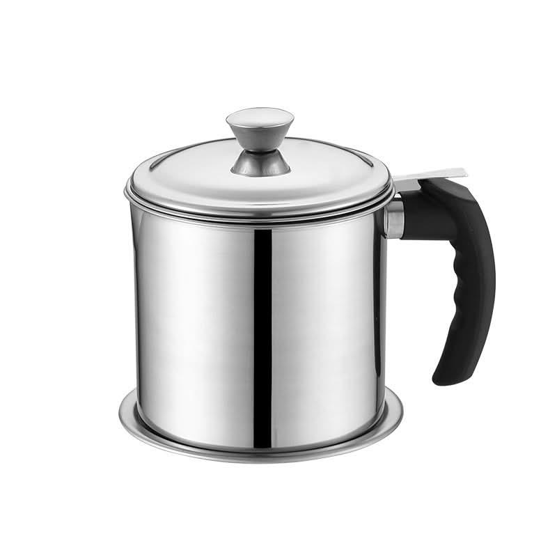 Stainless Steel Oil Filter Cup – Thickened Separator with Bakelite/Steel Wire Handle