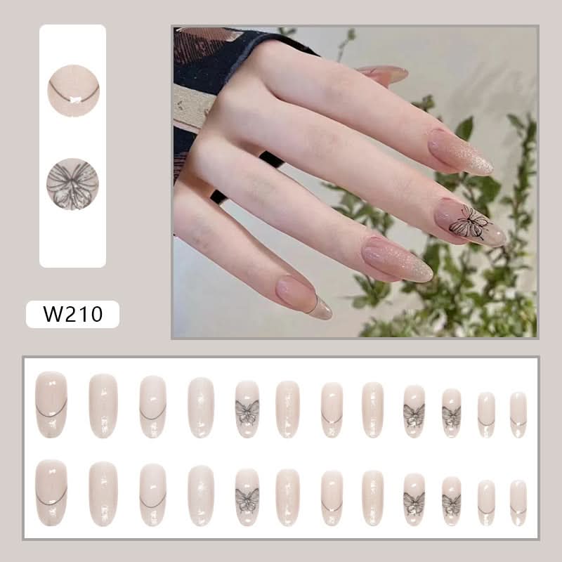 24-Piece Press-On Nails Set – Reusable, Easy Wear & Long-Lasting