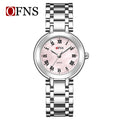 OFNS Diamond Round Roman Quartz Watch – Waterproof Business Watch for Women