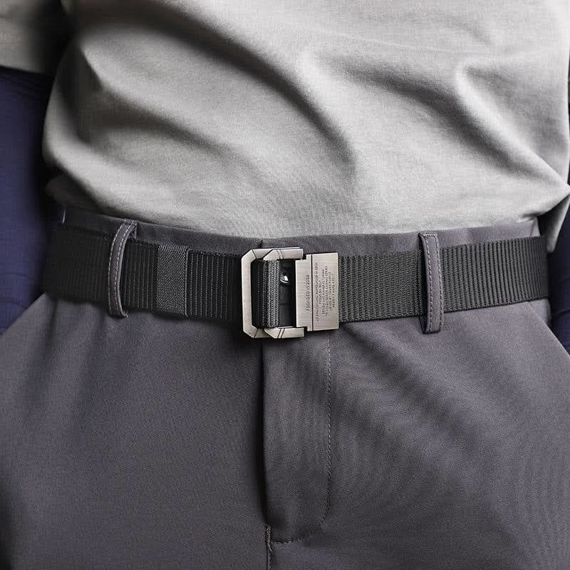 Men’s Nylon Belt with Double Ring Buckle – Adjustable