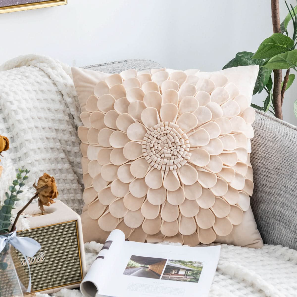 European-American Light Luxury Sunflower Pillowcase