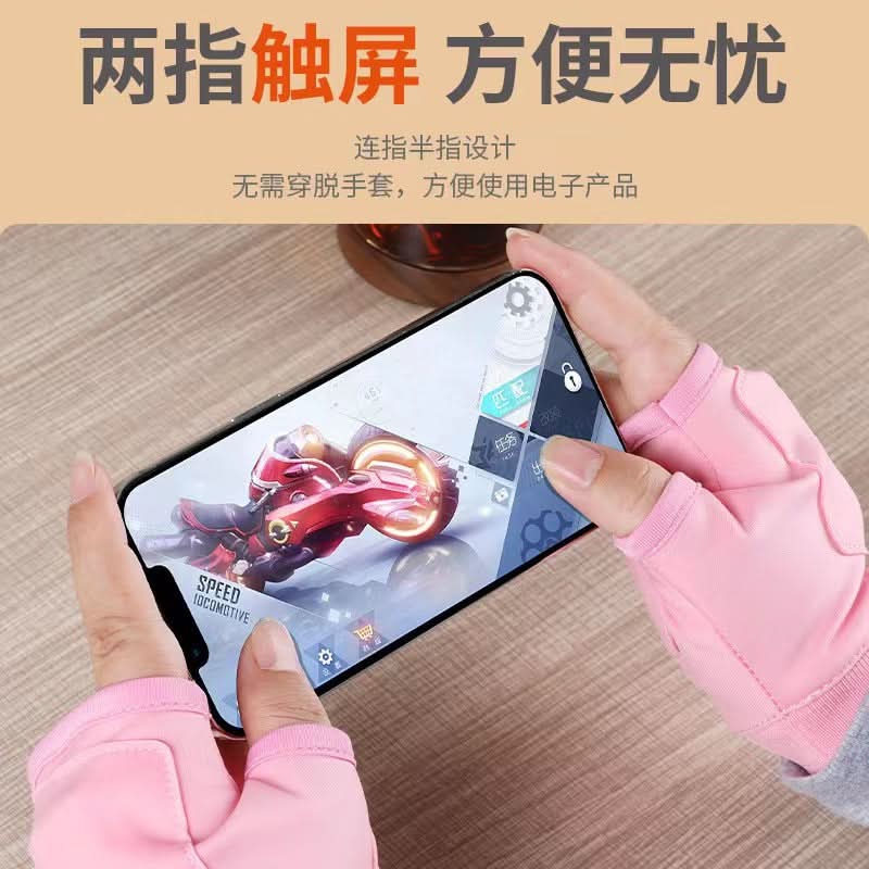 USB Heated Fingerless Gloves – Rechargeable For Gaming, Office, and Outdoor Use