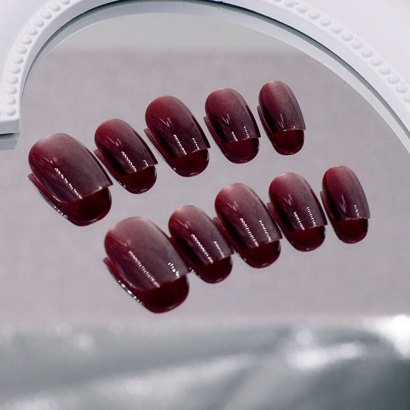 Sakura Ruby Cat Eye Nail Patches – Wearable Flashing Nail Art Pieces