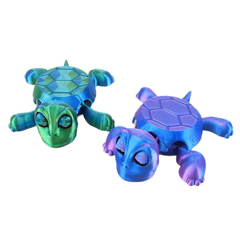 Funny 3D Printed Turtle Coaster – Abstract Desk Decor & Prank Ornament