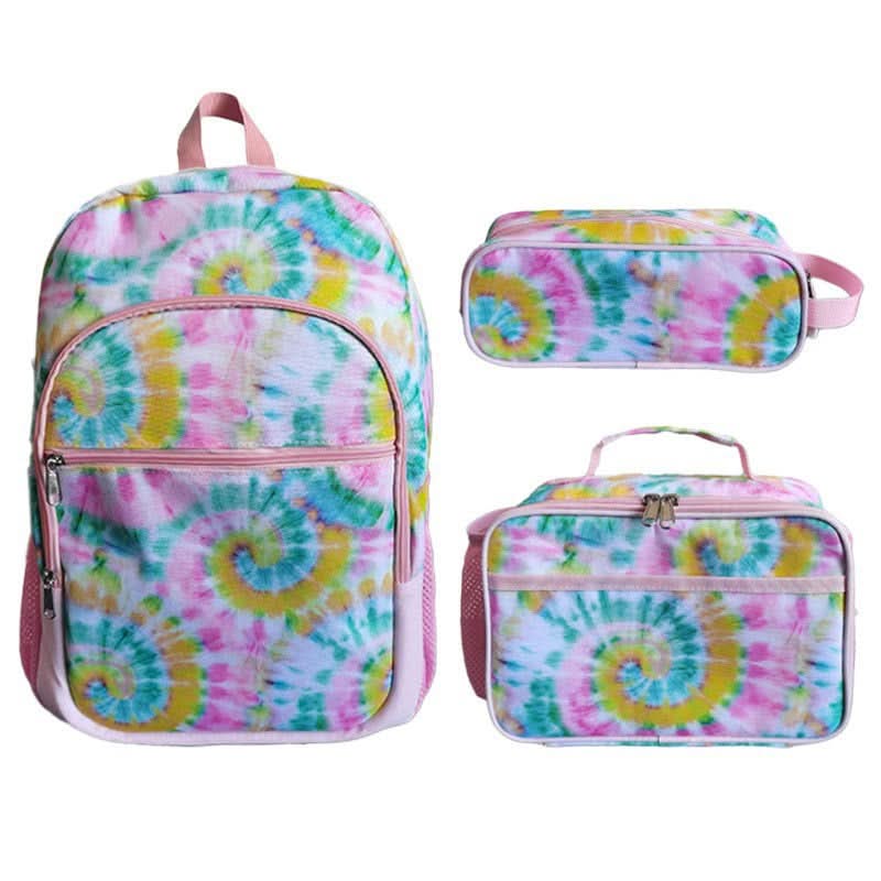 Cute Kids School Backpack Set – Oxford Cloth School Bag with Lunch Bag & Pencil Case (3-piece)
