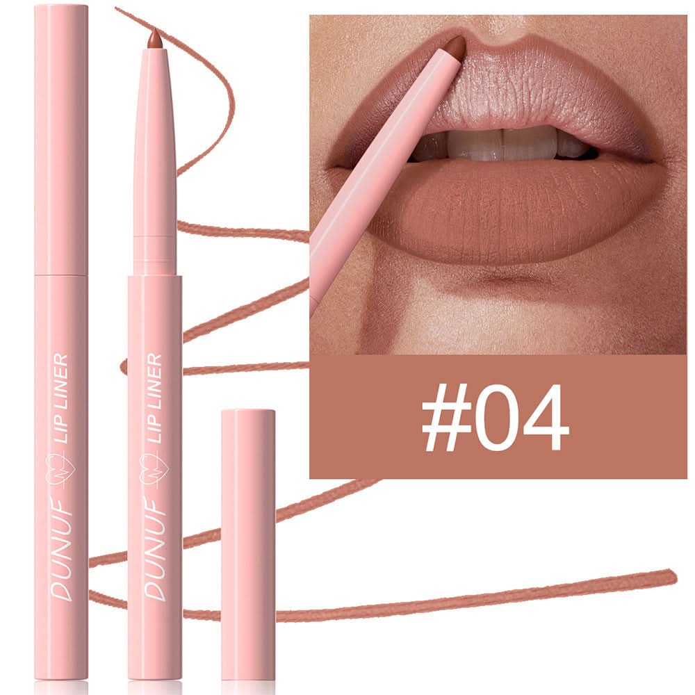 DUNUF Matte Velvet Lip Liner Set – Easy to Apply, Long-Lasting