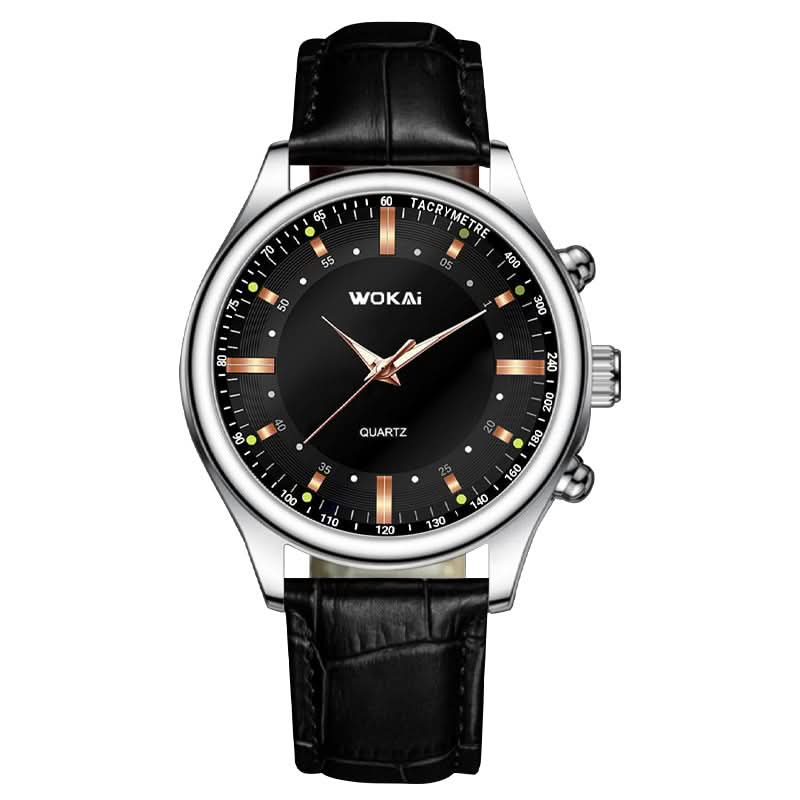 Black Quartz Business Sports Watch
