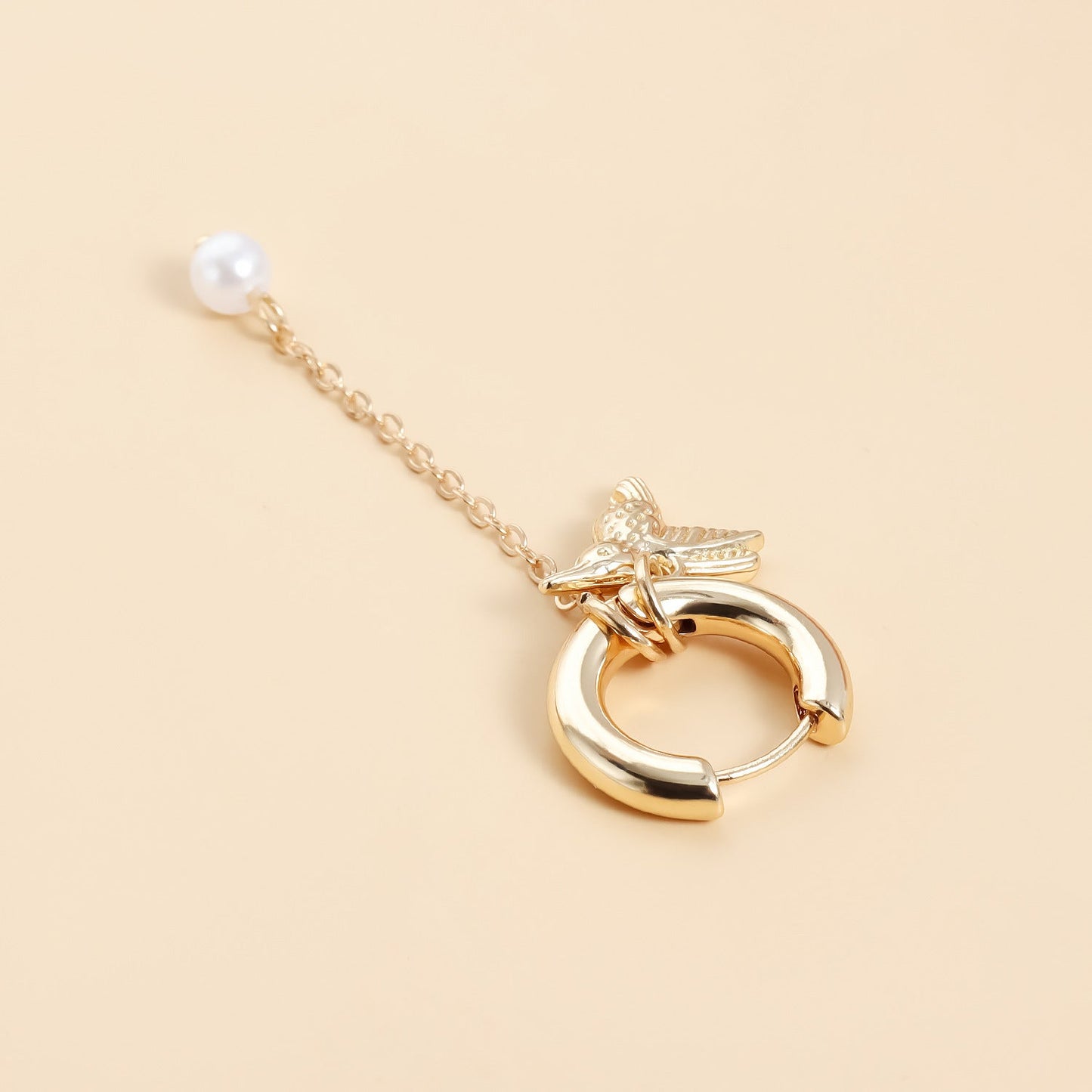 Retro Heart Drop Earrings – Asymmetrical Fashion Jewelry for Women