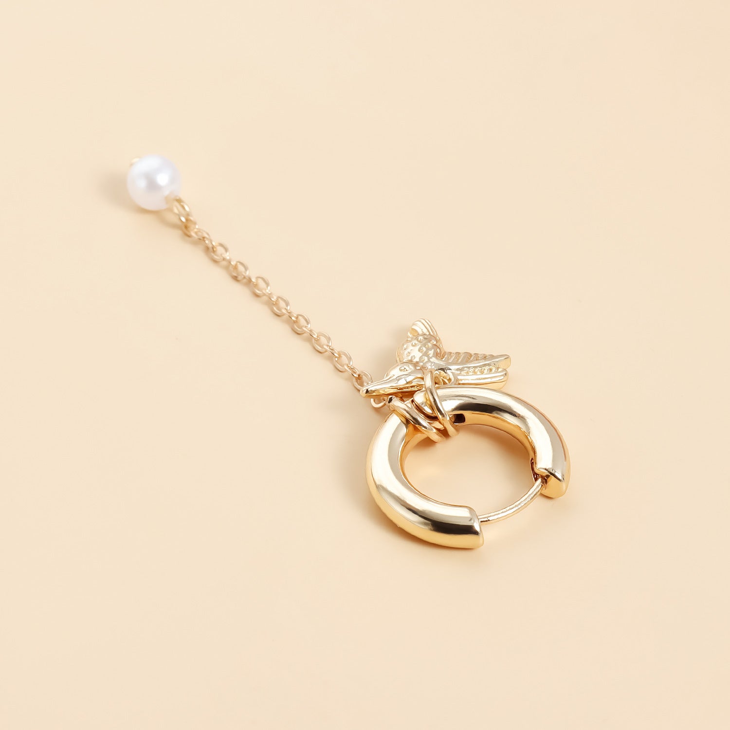 Retro Heart Drop Earrings – Asymmetrical Fashion Jewelry for Women