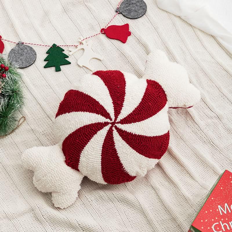 Christmas Red White Pillow Cover - 45x45cm