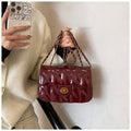 Trendy Chain Shoulder Bag for Women – Small PU Crossbody with Cover Flap
