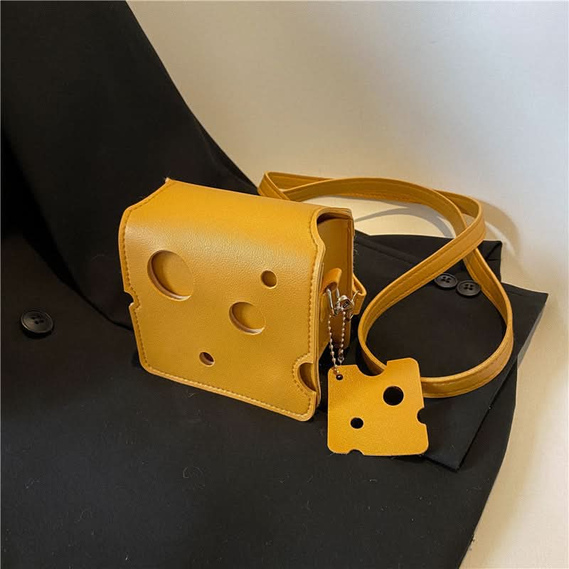 Niche Design Mini Cheese Triangle Crossbody Bag - Cute & Stylish