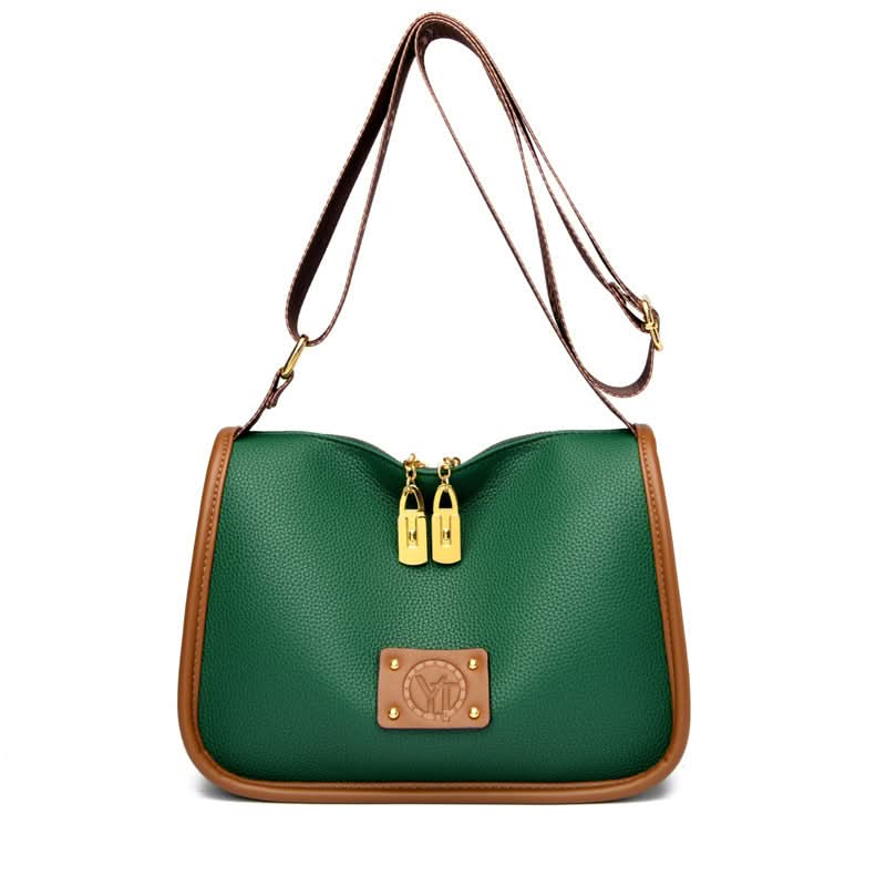 Women's Soft PU Leather Messenger Bag – With Wide Strap