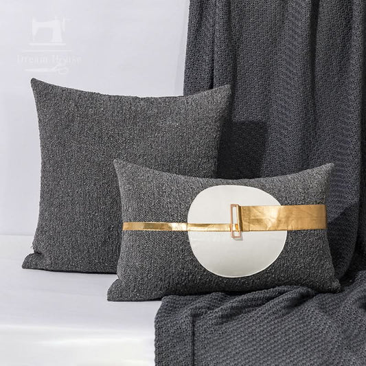 Modern Light Luxury Splicing Pillowcase