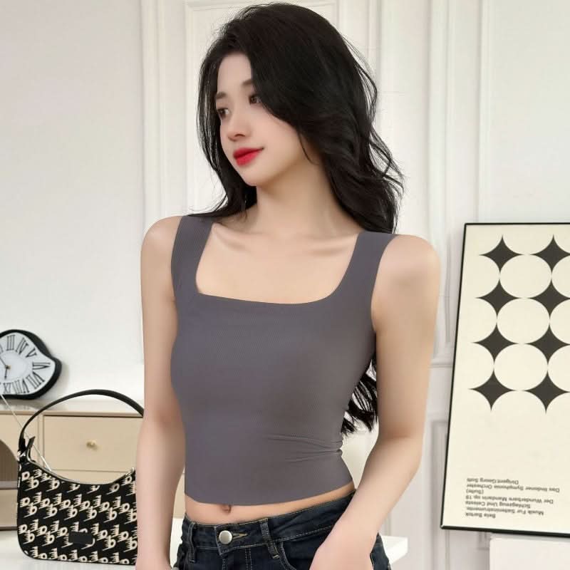 Seamless Ice Silk Vest with Chest Pads