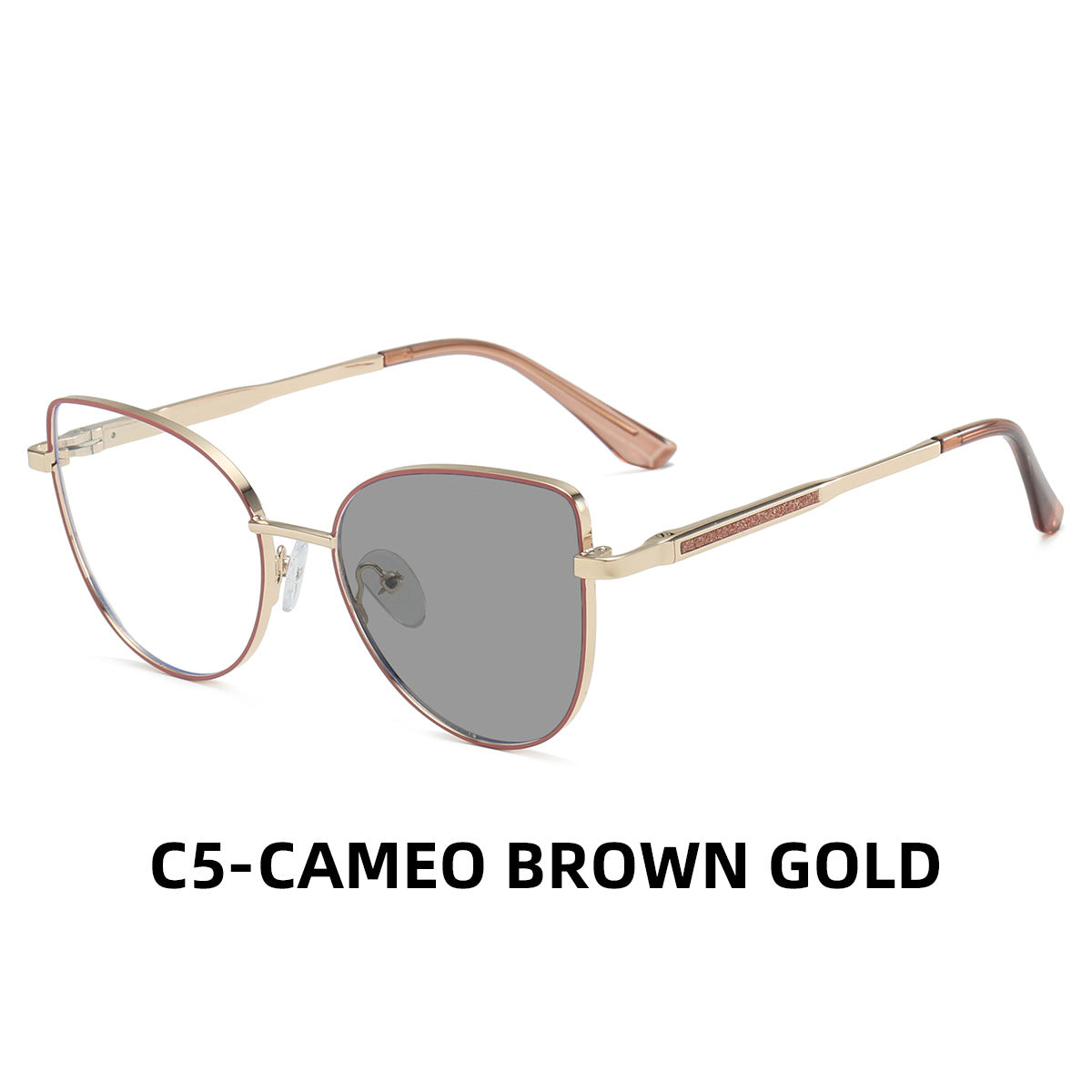 Women's Stylish Photochromic Cat-Eye Glasses – Anti-Blue Light Full Frame Eyewear
