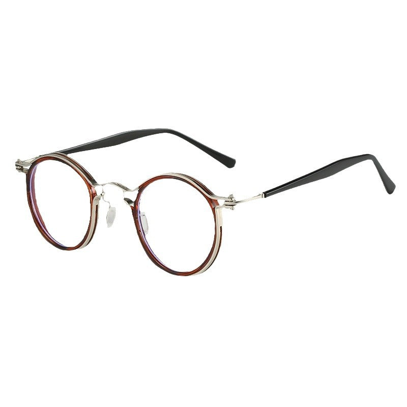 Retro Round Anti-Blue Light Glasses for Women – Full Frame Optical Eyewear