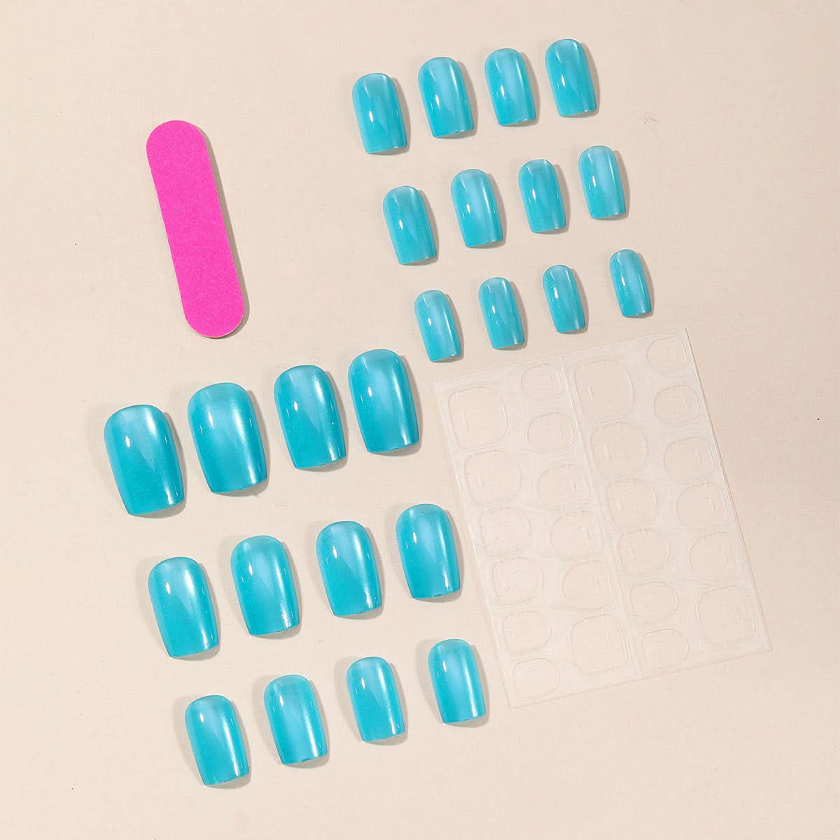 Wearable Square Moonlight Cat's Eye Nail Art