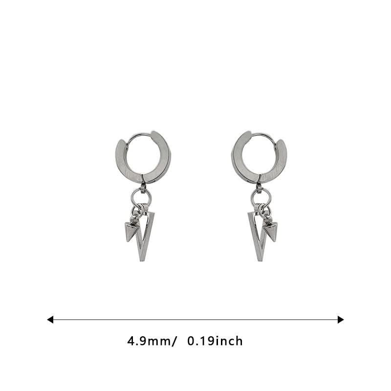 Men's Punk Style Triangle Earrings - Geometric Earrings