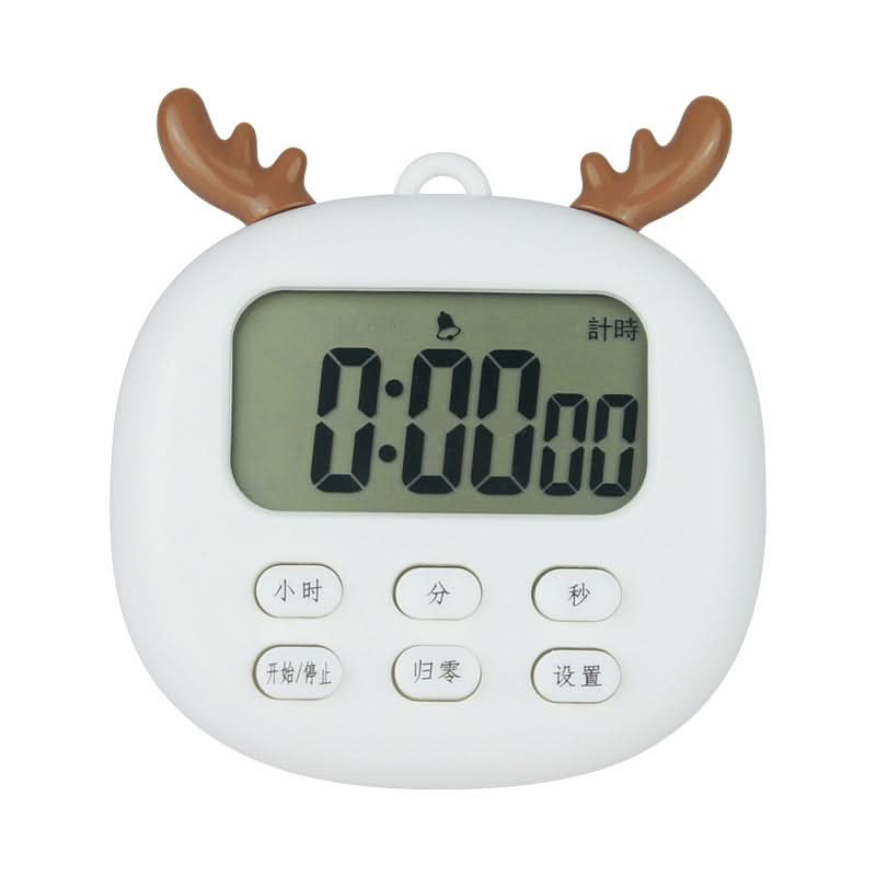 Cute Countdown Timer with Alarm for Cooking, Study, and Work Management